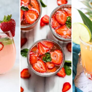 a collection of summer mocktails