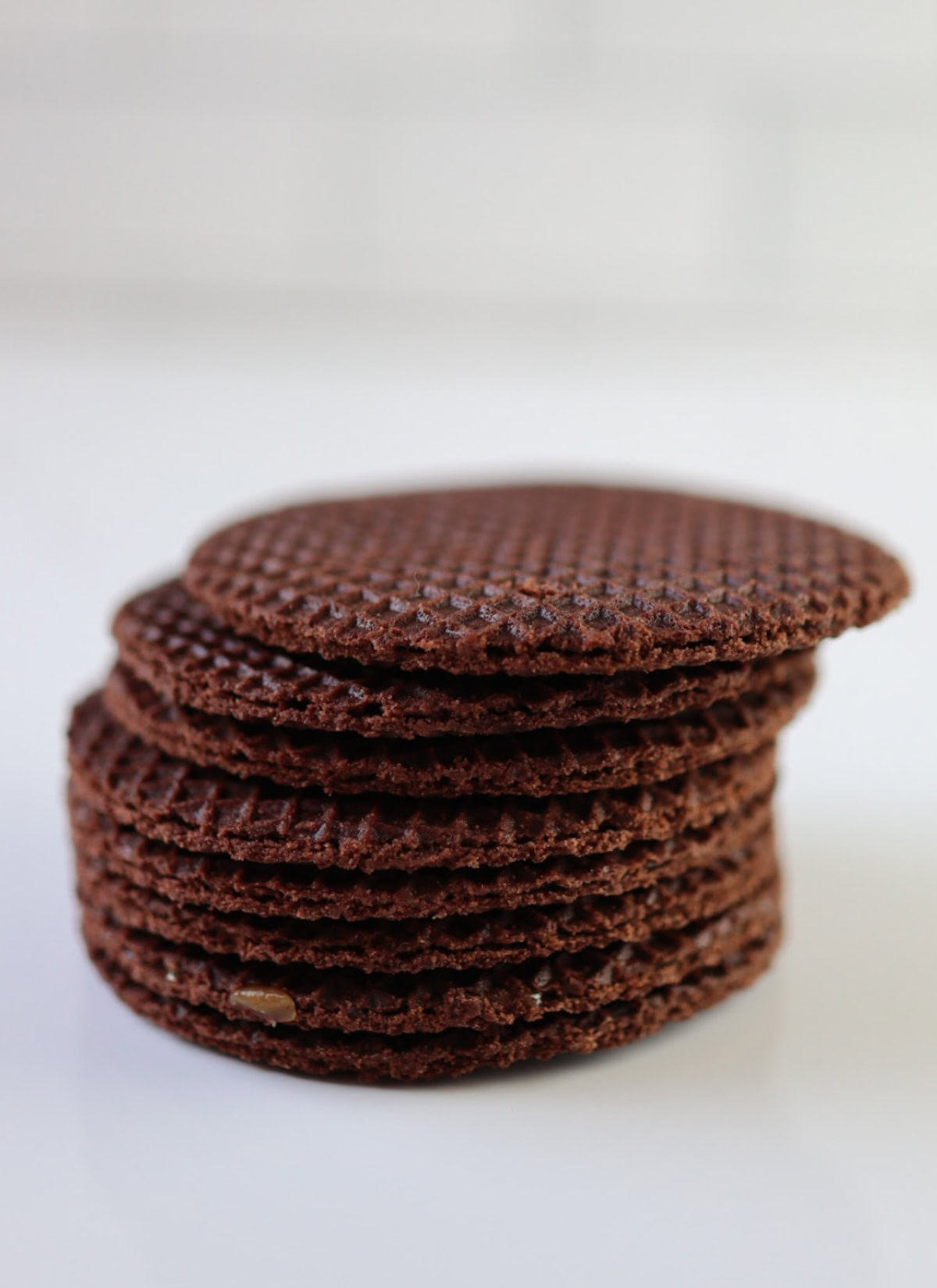 a stack of stroopwafels