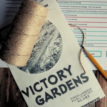 An old WWII victory garden bulletin