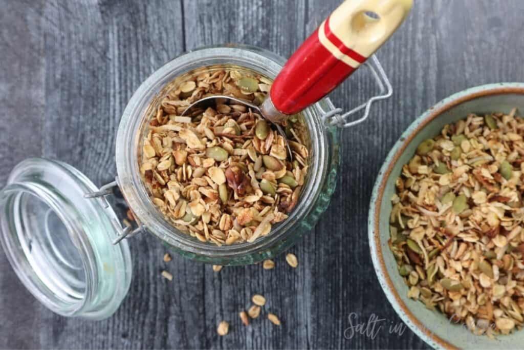 granola in a bowl