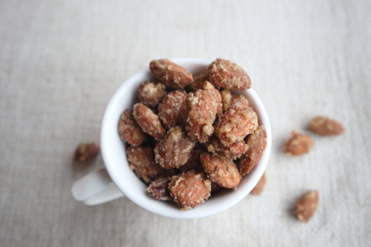 toasted brown sugar almonds