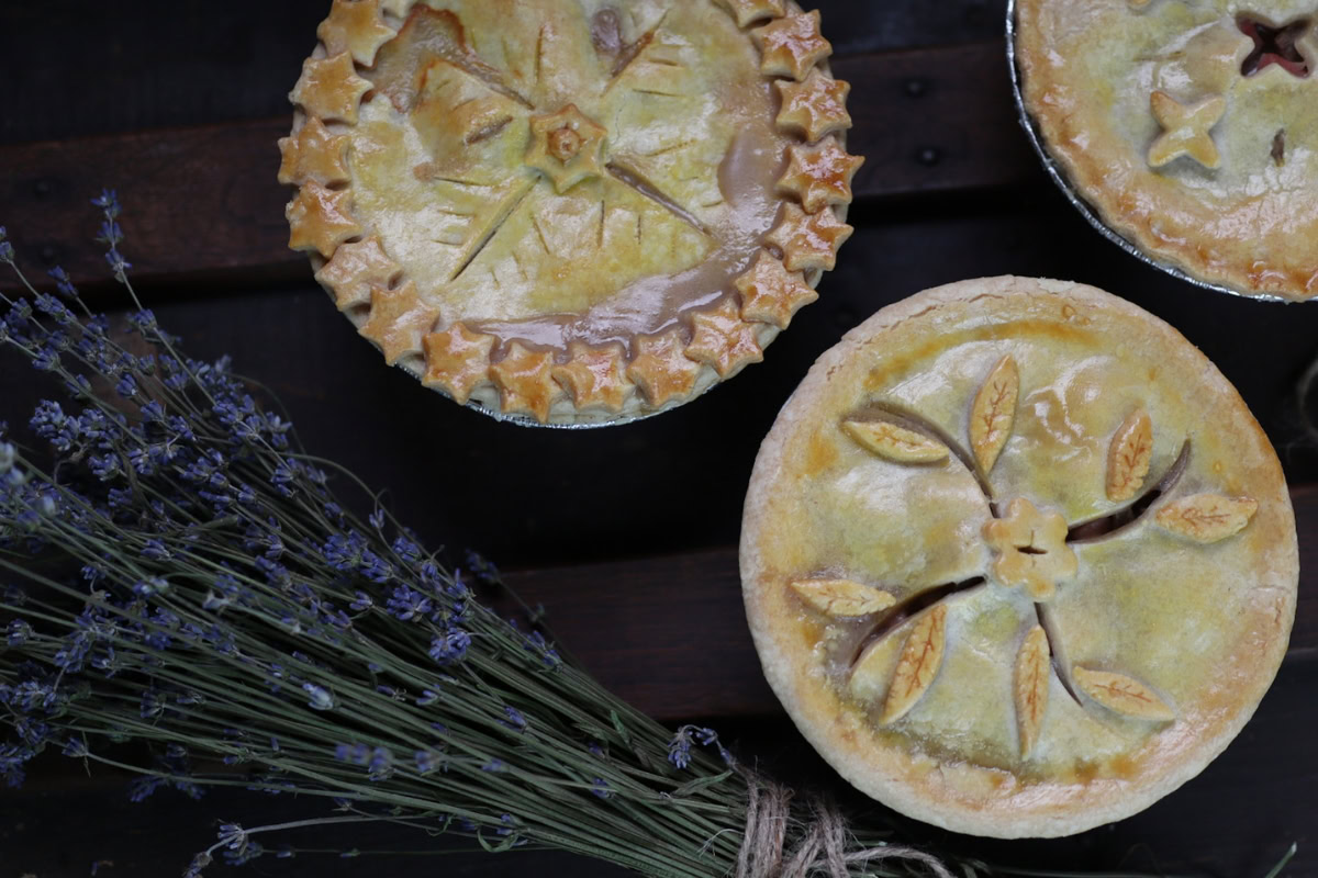 little ham and beefsteak pot pies